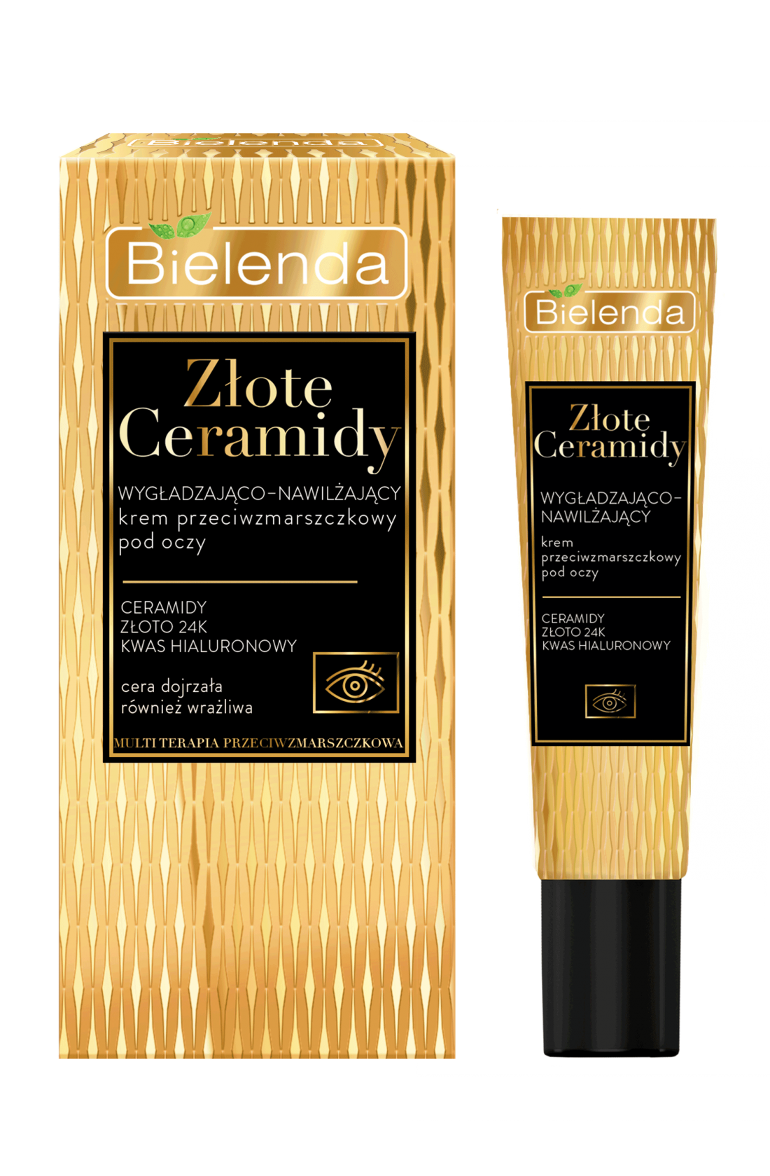 Bielenda Golden Ceramides Moisturising Eye Cream 15ml كريم العين المرطب المضاد للتجاعيد