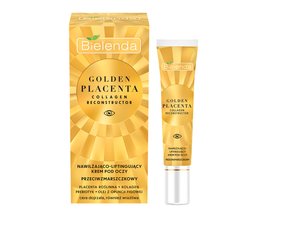 Bielenda Golden Placenta Moisturising Lifting Eye Cream 15ml كريم العيون المرطب والمضاد للتجاعيد