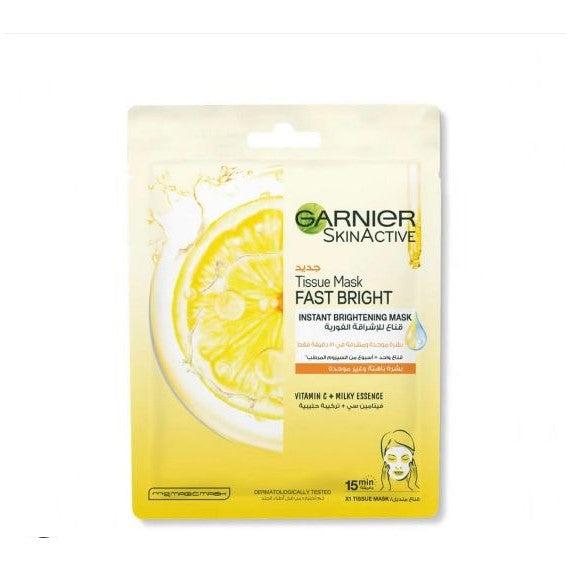 Garnier Fast Bright Tissue Mask 1Pc ماسك التفتيح