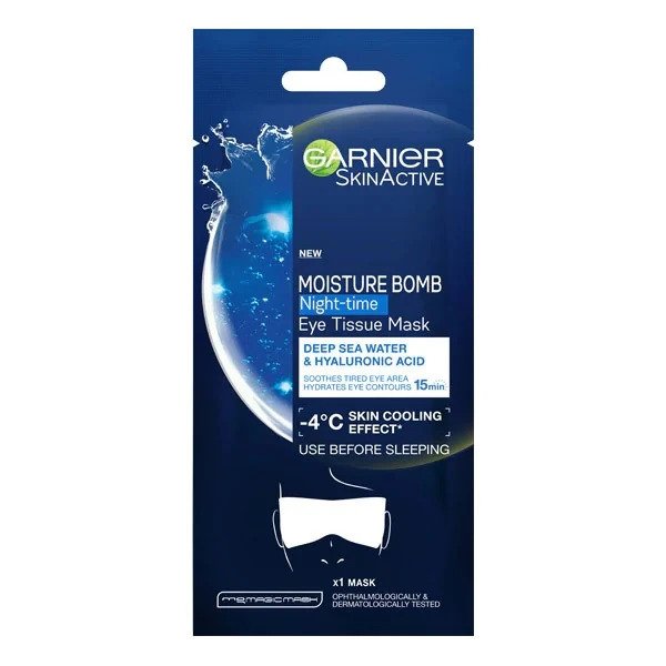 Garnier Moisture Bomb Night Eye Tissue Mask 1 Pc ماسك ليلي لترطيب العين