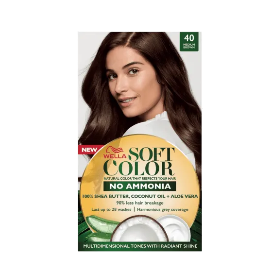 Wella Soft Color (40-Medium Brown) بني متوسط