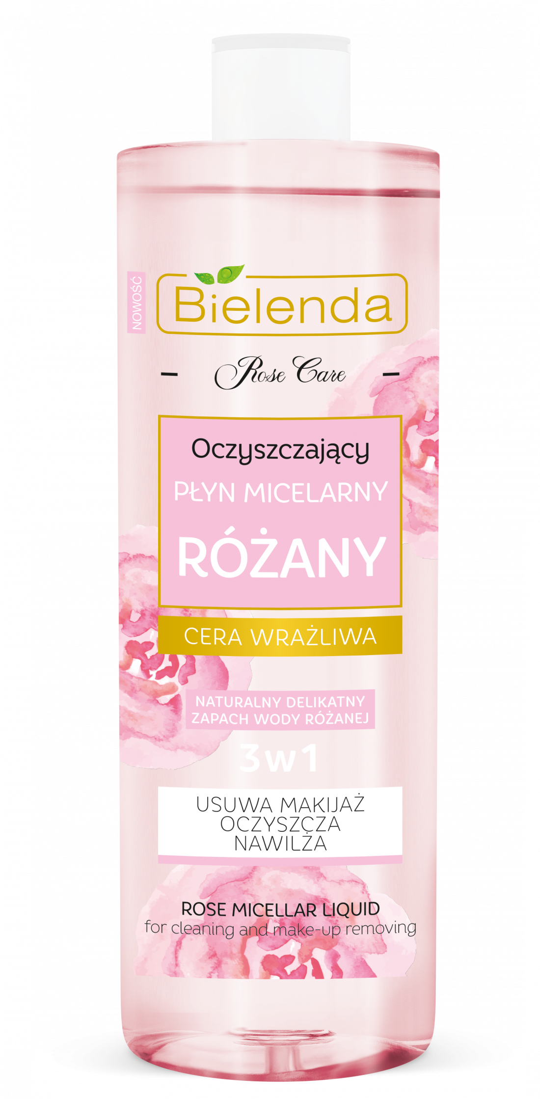 Bielenda Rose Micellar Water 500ml ماء ميسيلار بماء الورد