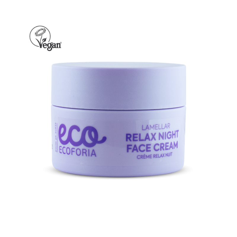 Ecoforia Lavender Clouds Relaxing Night Cream 50ml كريم لترطيب و إراحة البشرة الليلي