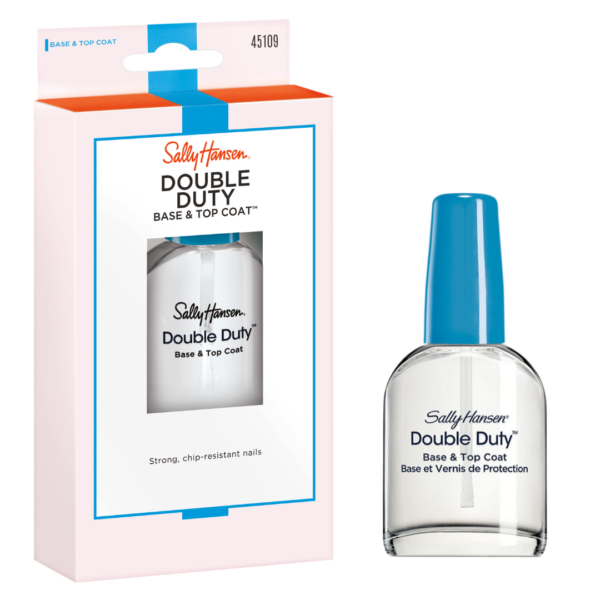 Sally Hansen Double Duty Base &amp; Top Coat 13.3ml مناكير اساس و ملمع للاظفر