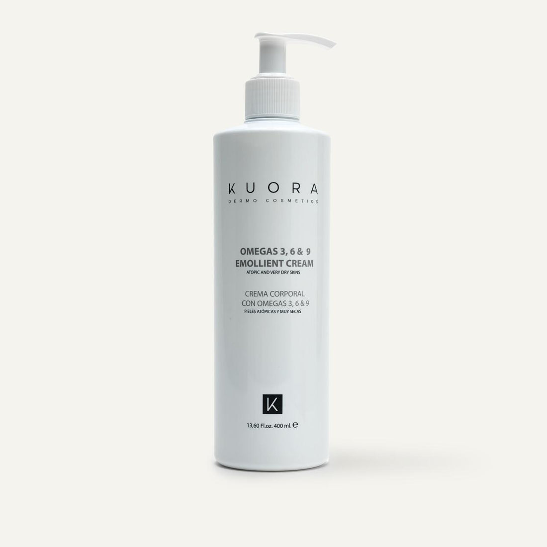 Kuora Omega 3,6,9 Emollient Cream 400ml مرطب للبشرة الجافة والحساسة