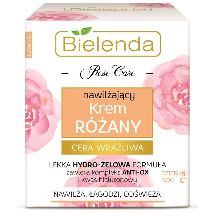 Bielenda Rose Moisturizing Cream 50ml كريم وجه بالورد مرطب ومهدئ