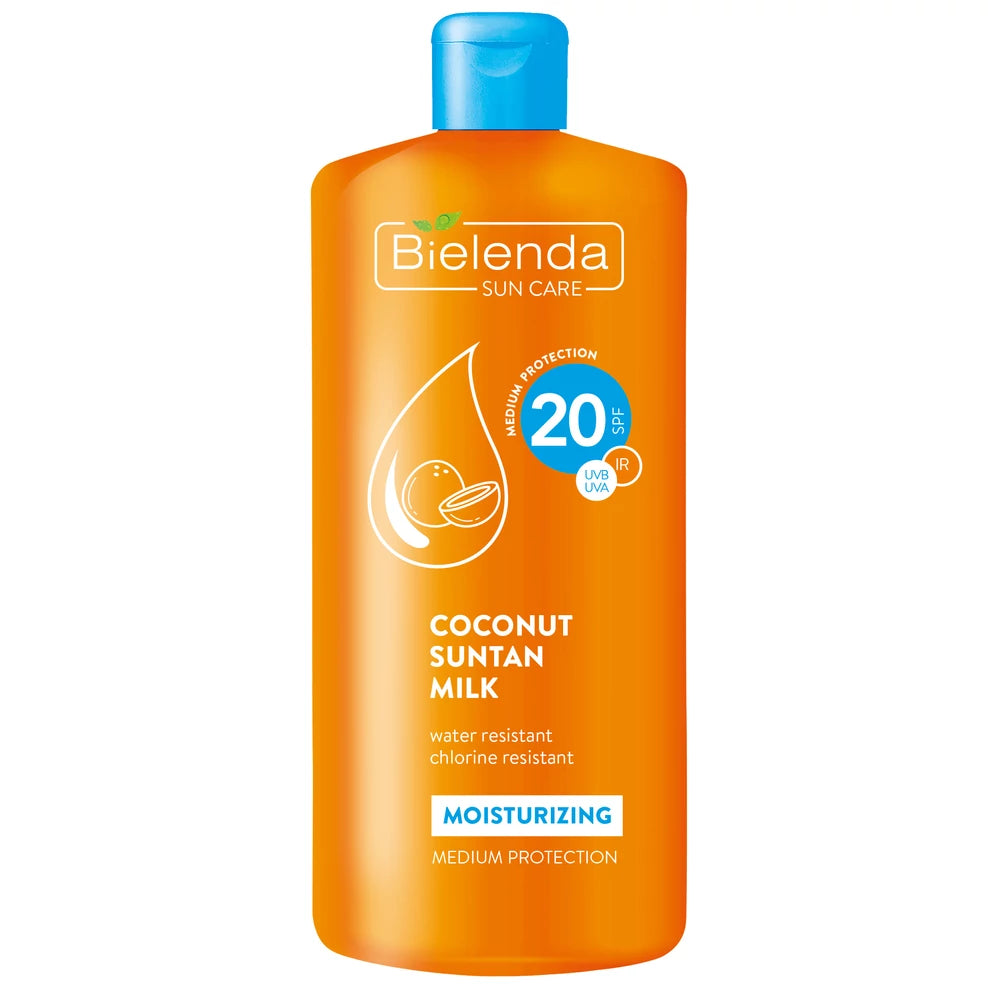 Bielenda Coconut Spf20 Sun Tan Milk 200ml حليب جوز الهند للتسمير