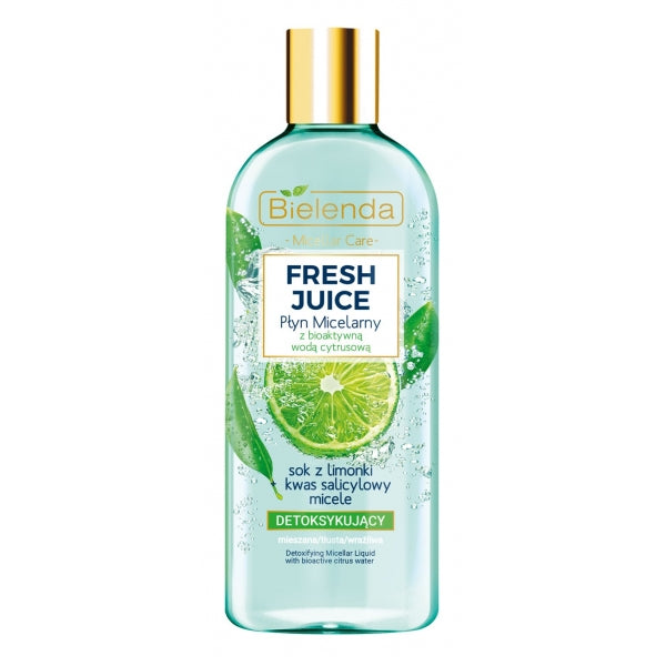 Bielenda Fresh Juice Detoxifying Micellar Water 500ml ميسيلار مزيل مكياج بالحمضيات