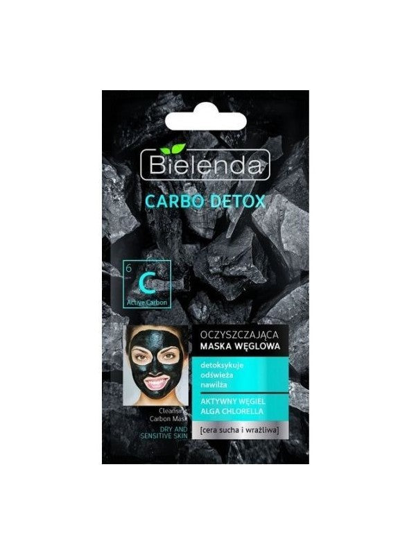 Bielenda Carbon Detox (Dry Skin) Mask 1 Pc ماسك الفحم للبشرة الجافة والحساسة