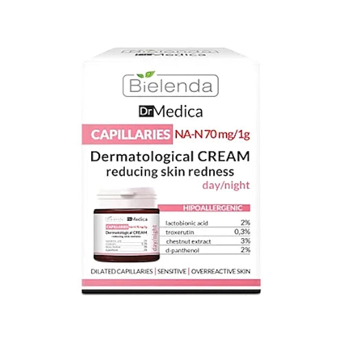 Bielenda Dr Medica Capillaries Cream 50ml كريم لتقليل الاحمرار