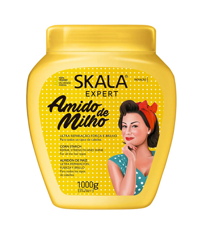 Skala Amido De Milho 2 in 1 Hair Cream 1000g -Yellow كريم لاصلاح الشعر