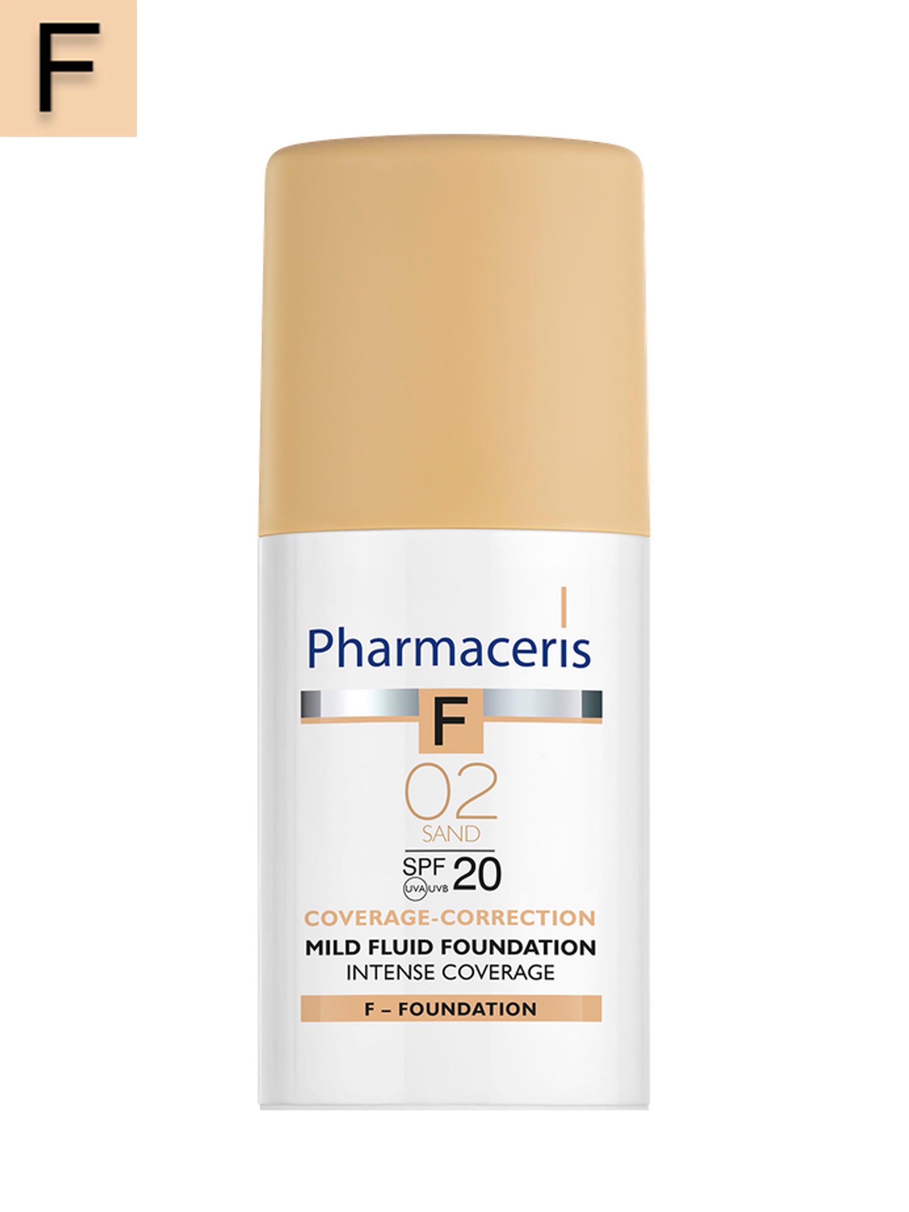 Pharmaceris F Mild Fluid Foundation Spf20 (02 Sand) 30ml كريم أساس سائل