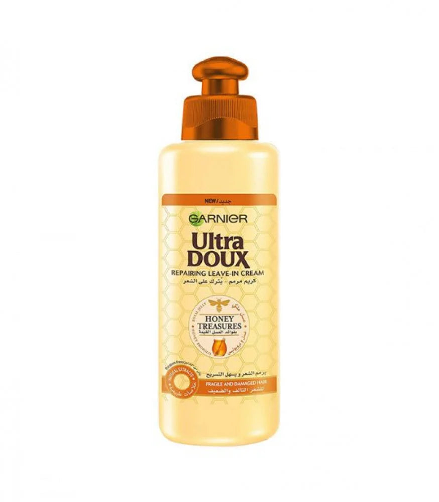 Garnier Ultra Doux Honey Treasures Leave In 200ml كريم للشعر بالعسل الملكي