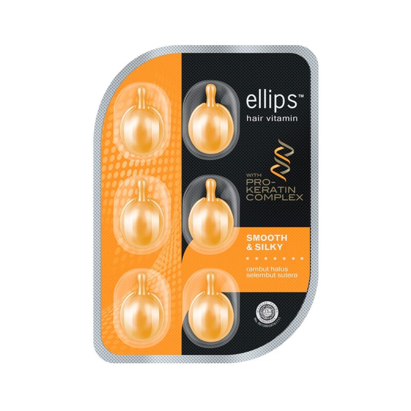 Ellips Hair Vitamin Pro Keratin Smooth &amp; Silky Blister 6 Pcs كبسولات فيتامين للشعر