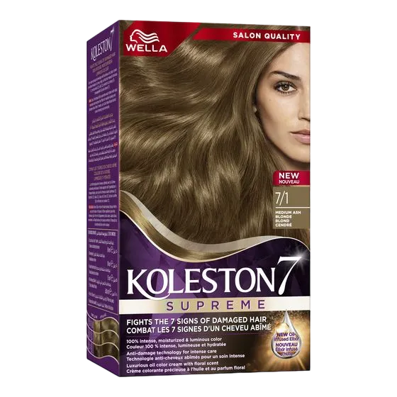 Wella Soft Color (71-Ash Blonde) أشقر رمادي