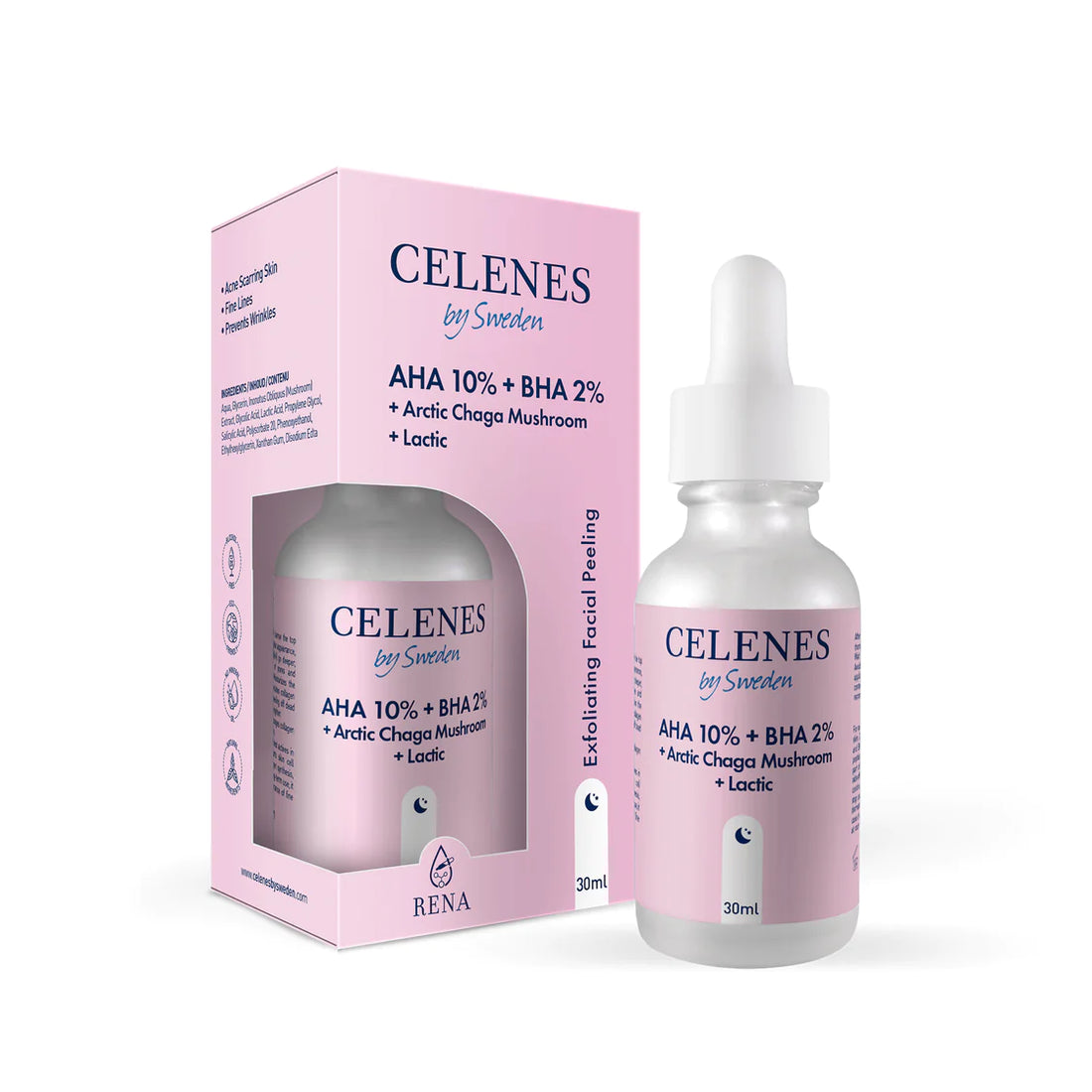 Celenes AHA 8% &amp; BHA 2% Serum 30ml سيروم مقشرة للبشرة