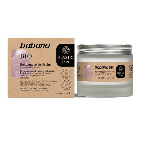 Babaria Bio Rejuvenating Night Cream 50ml كريم ليلي مجدد للبشرة