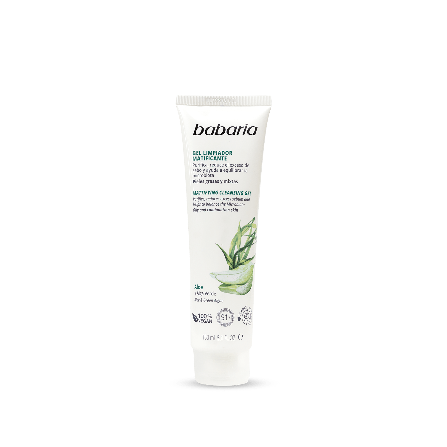 Babaria Mattifying Cleansing Gel 150ml غسول جل للوجه يطفئ اللمعة الدهنية