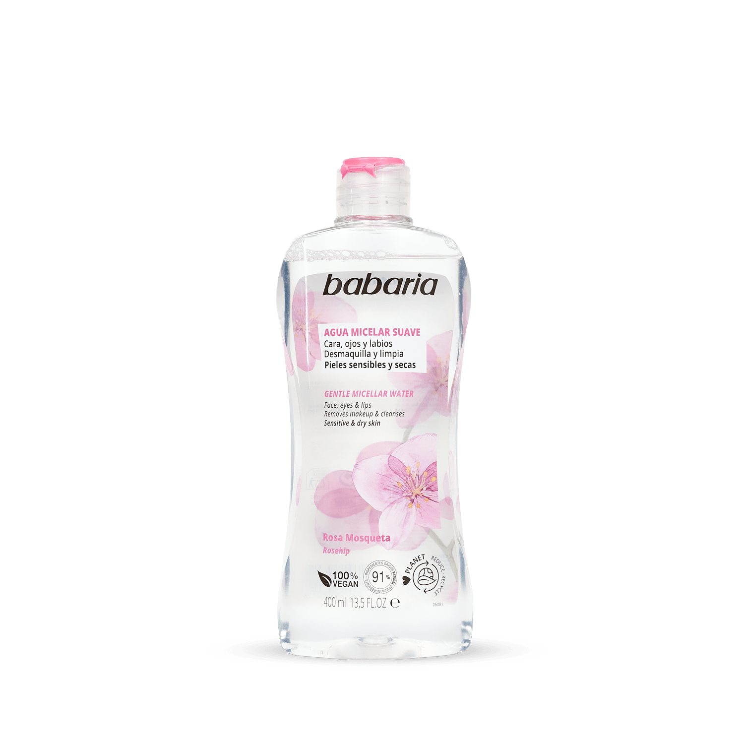 Babaria Musk Rose Micellar Water 400ml ماء ميسيلار