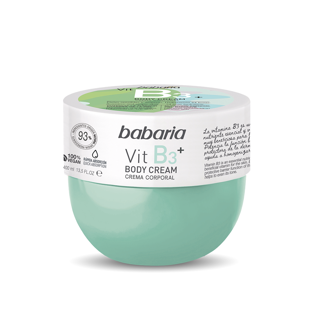 Babaria Vitamin B3 Body Cream 400ml مرطب و مغذي النياسيناميد للجسم