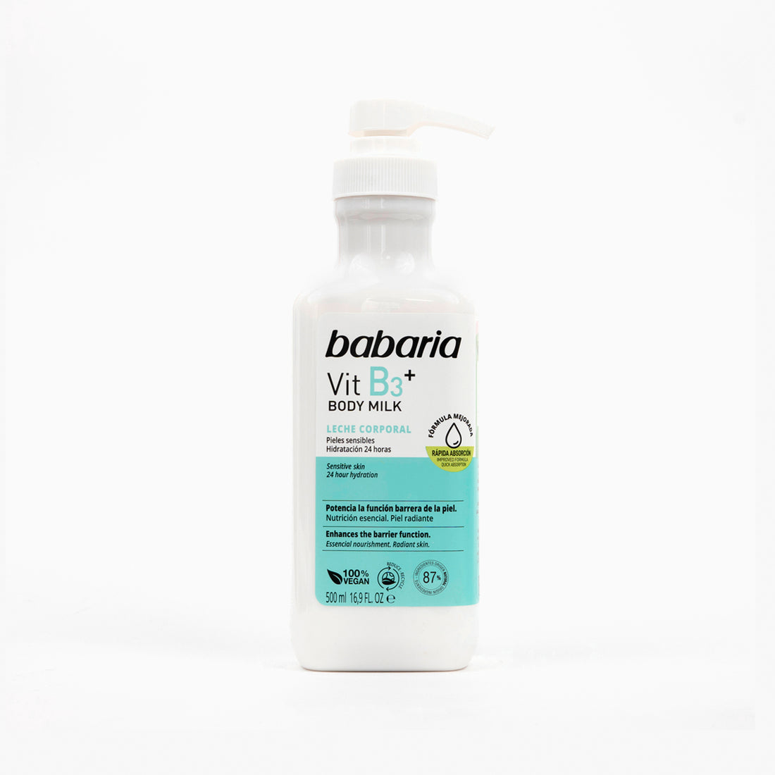 Babaria Vitamin B3 Body Milk 500ml مرطب جسم بالنياسيناميد