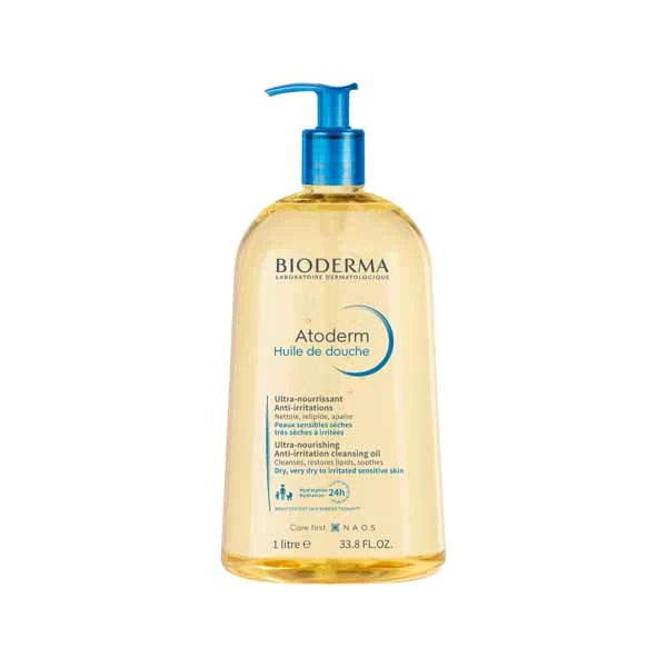 Bioderma Atoderm Ultra Nourishing Cleansing Oil 1L غسول زيتي للبشرة والجسم