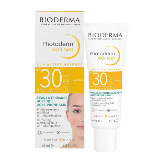 Bioderma Photoderm AKN Mat Spf30 Matifying Fluid 40ml واقي شمس للبشرة المعرضة للشباب