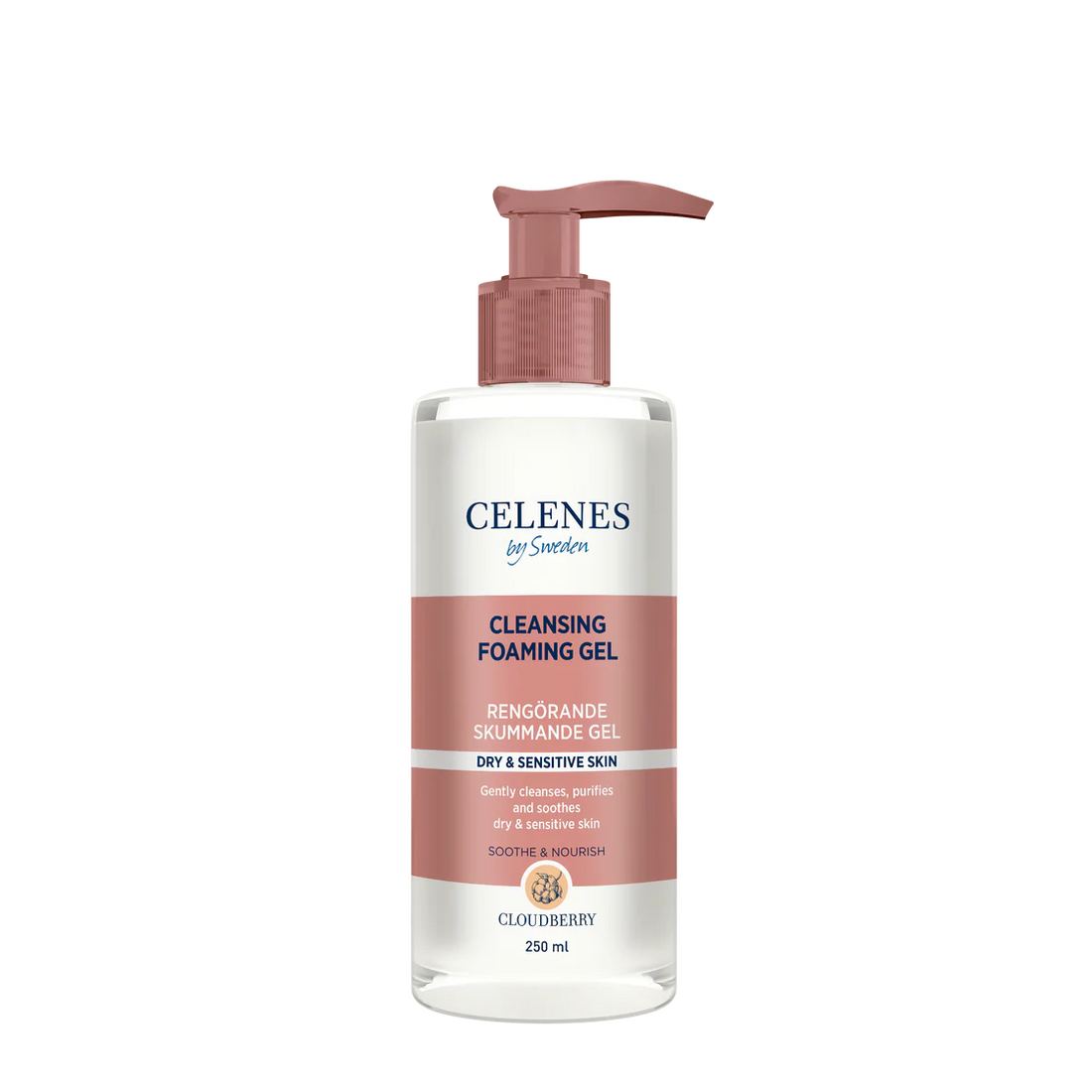 Celenes Cloudberry Cleansing Foaming Gel 250ml غسول رغوي للبشرة الجافة والحساسة