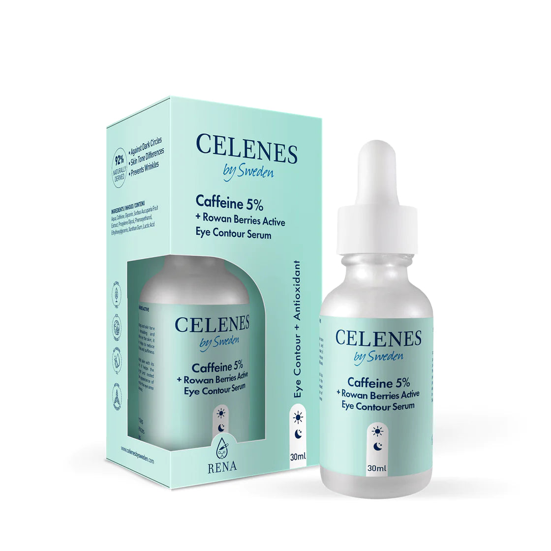 Celenes Caffeine 5% Eye Contour Serum 30ml سيروم العين لتقيلل الهالات السوداء والانتفاخ