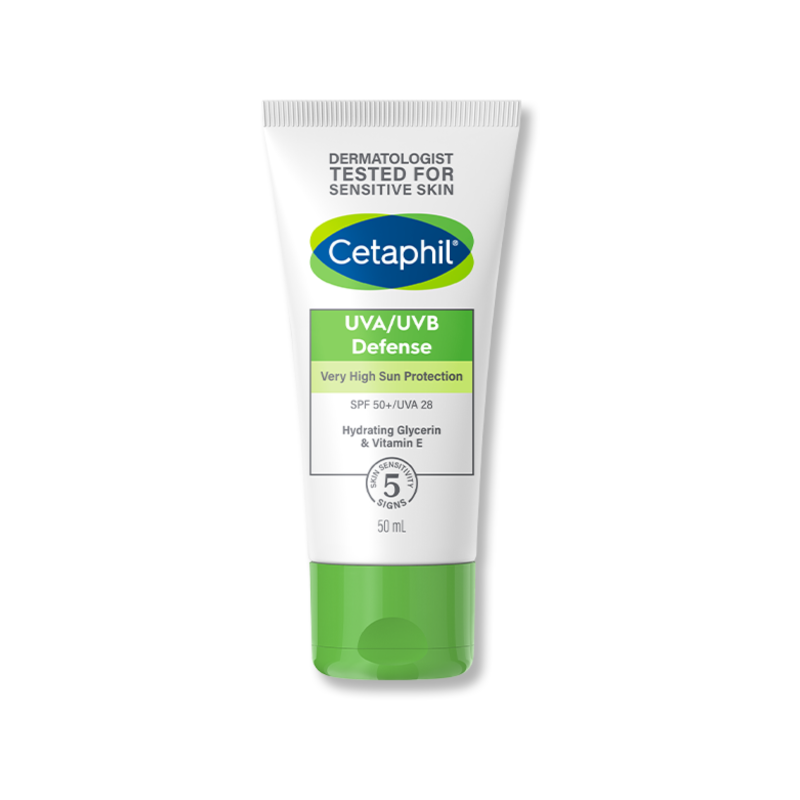 Cetaphil UVA / UVB Defense Spf50+ Cream 50ml واقي شمس للبشرة الجافة