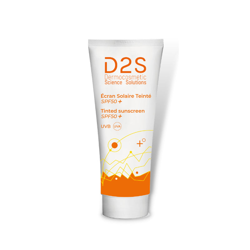 D2S Tinted Cream Spf50+ 50ml واقي شمس بلون للبشرة الجافة