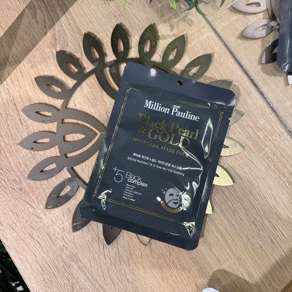Million Pauline Black Pearl &amp; Gold Hydrogel Mask