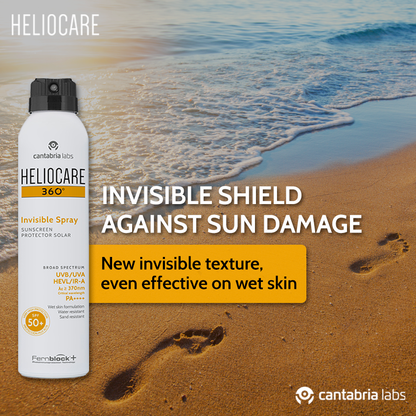 Heliocare 360 Spf50+ Invisible Spray 200ml واقي شمس