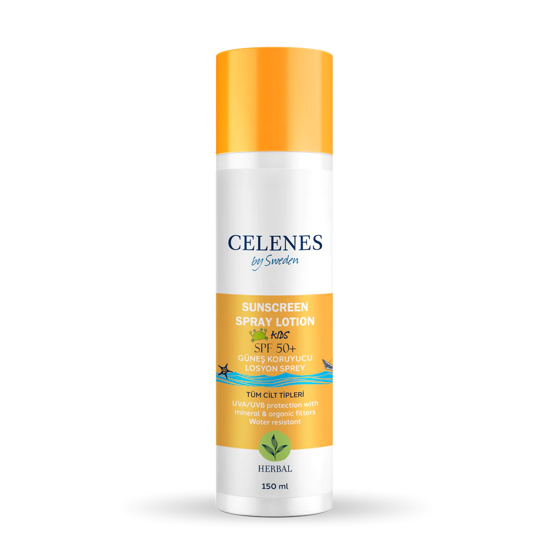 Celenes Herbal Spf50+ Kids Spray Lotion 150ml واقي شمس للأطفال