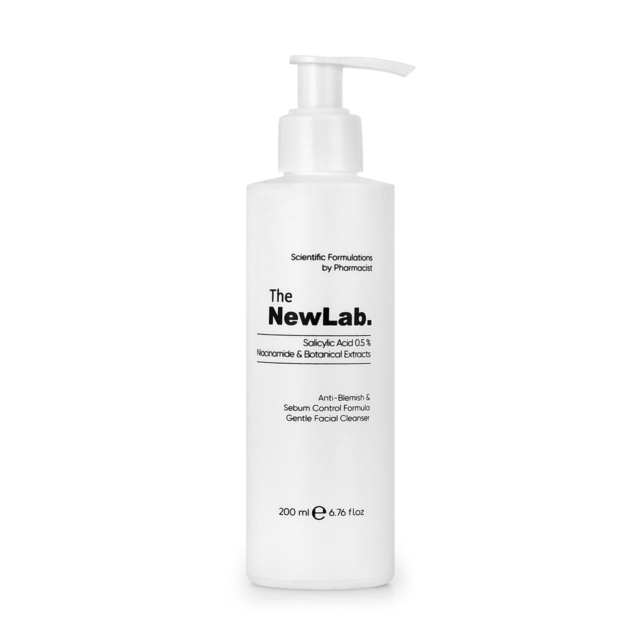 The Newlab Salicylic Acid 0.5% + Niacinamide Sebum Cleanser 200ml غسول الوجه بحمض الساليسيلك