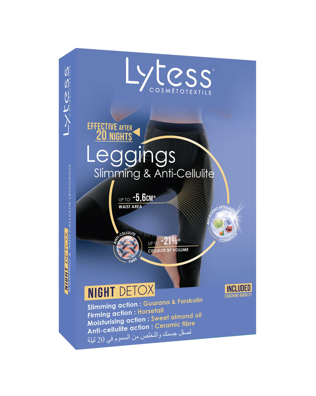 Lytess Night Detox Legging Slimming & Cellulite Leggings (Black)
