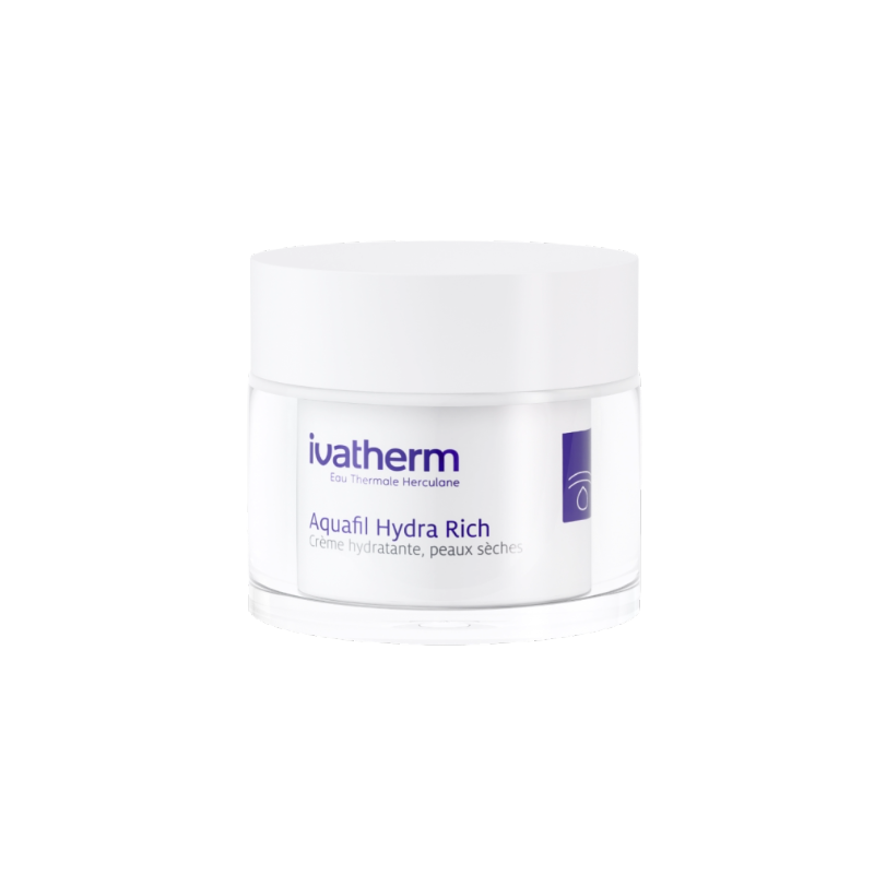 Ivatherm Aquafil Hydra Rich Hydrating Cream 50ml مرطب للبشرة الجافة الحساسة