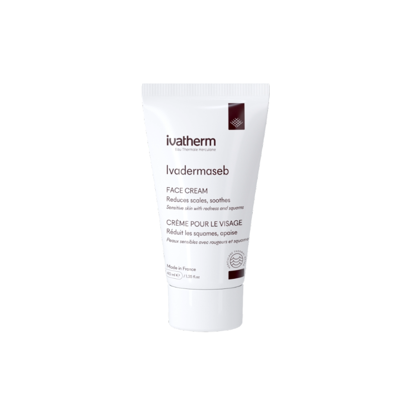 Ivatherm Ivadermaseb Anti Redness Cream 40ml كريم معالج للبشرة الحساسة والوردية