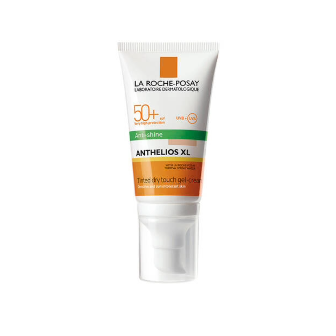 La Roche Posay Anthelios XL Anti Shine Dry Touch Spf50+ Tinted Gel Cream 50ml واقي شمس كريم-جل للبشرة الدهنية والمختلطة