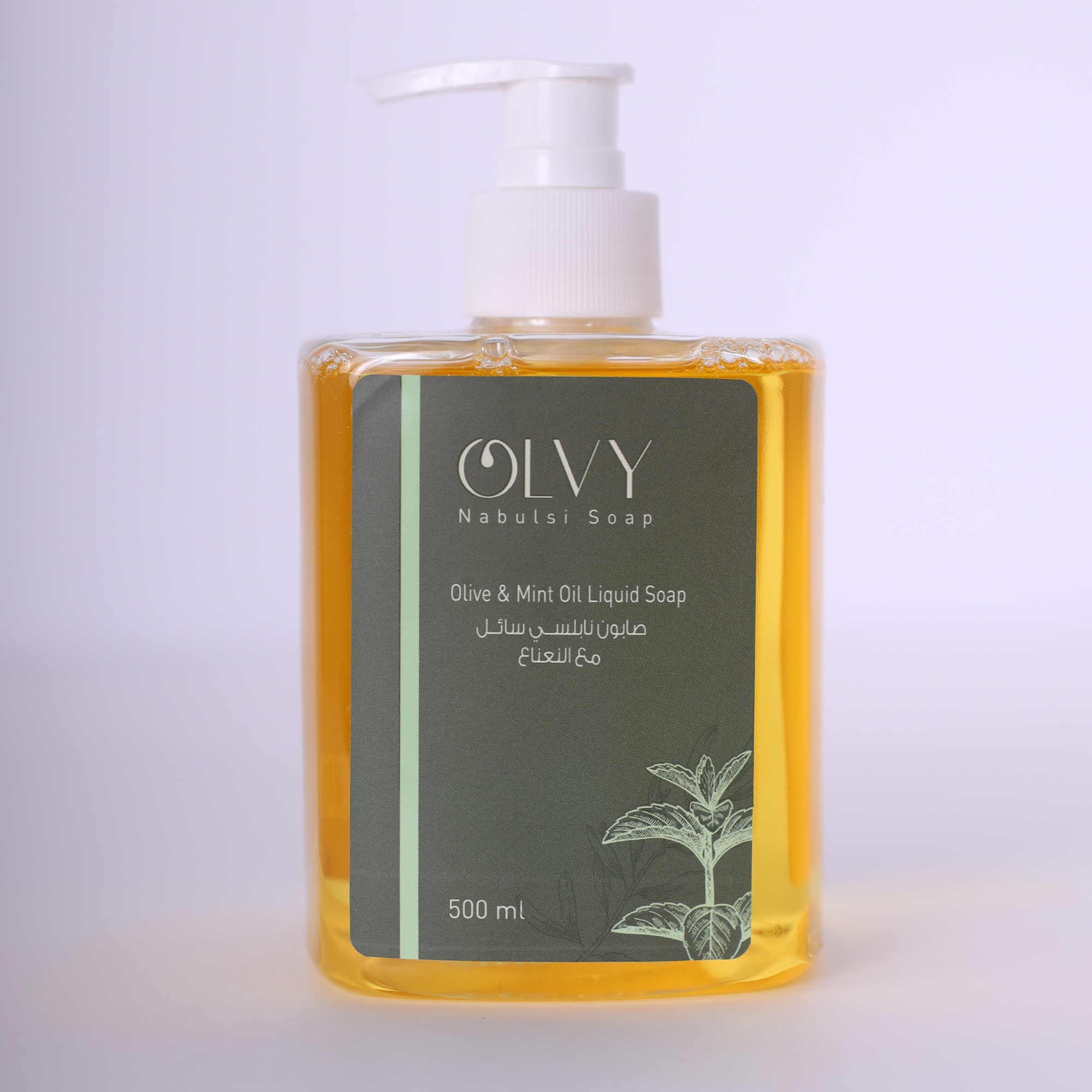 Olvy Olive Mint Oil Liquid Soap 500ml صابون نابلسي