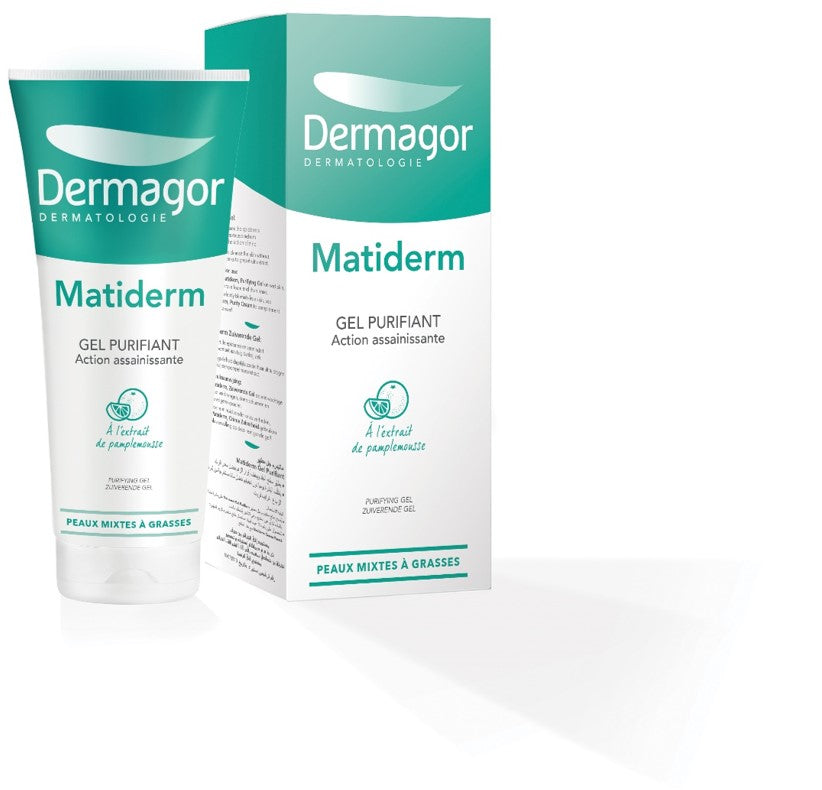 Dermagor Matiderm Purifying Cleansing Gel 200ml غسول للبشرة الدهنية والمختلطة