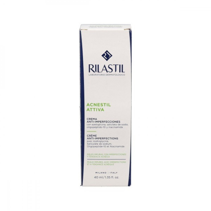 Rilastil Acnestil Attiva Anti Blemish Cream 40ml مرطب ومعالج لحب الشباب وآثاره