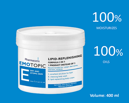 Pharmaceris Emotopic 3in1 Lipid Replenishing 500ml غسول للعناية بالجسم الجاف والحساس