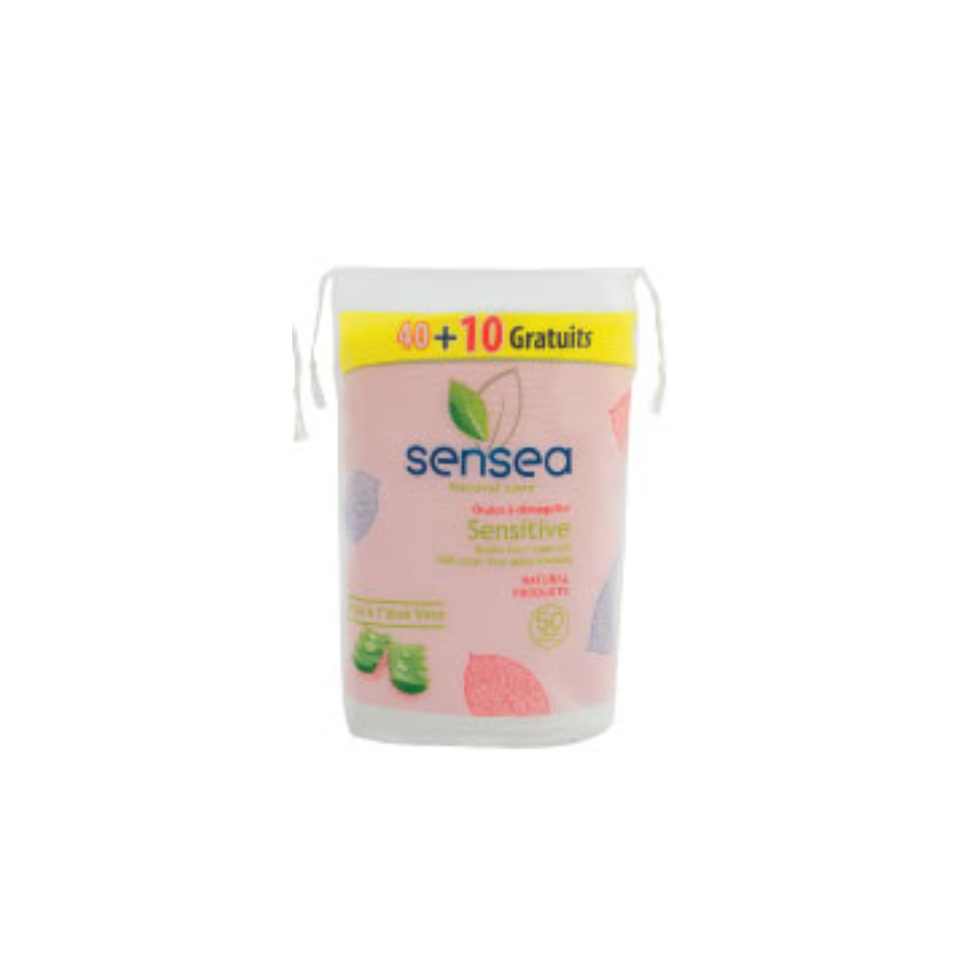 Sensea Sensitive Cotton Circle 50 Pcs قطن دائري ناعم