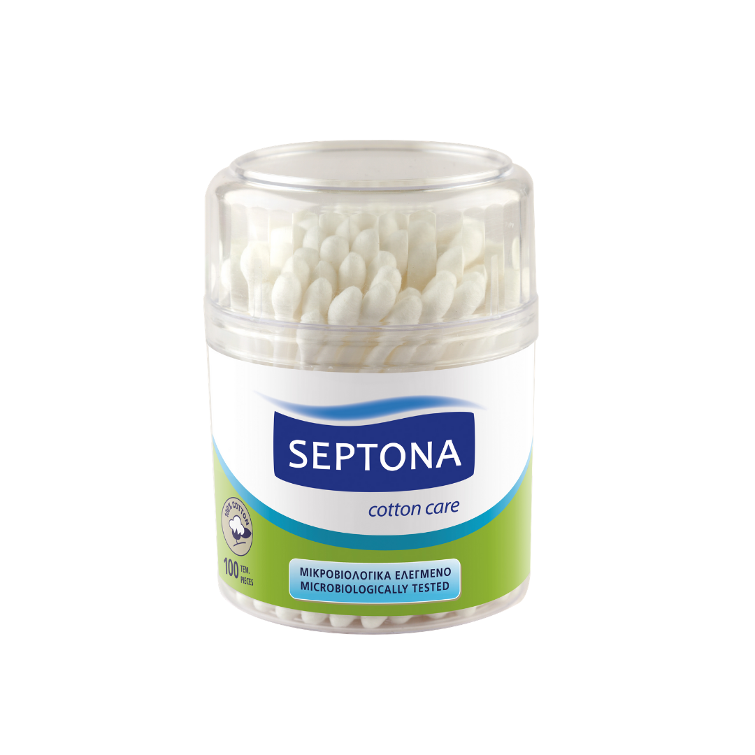 Septona Cotton Buds 100 Pcs قطن لتنظيف الاذن