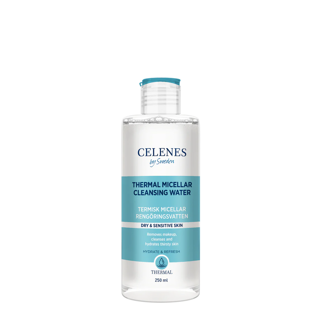 Celenes Thermal Micerllar Water (Dry &amp; Sensitive) 250ml ماء ميسيلار مزيل مكياج