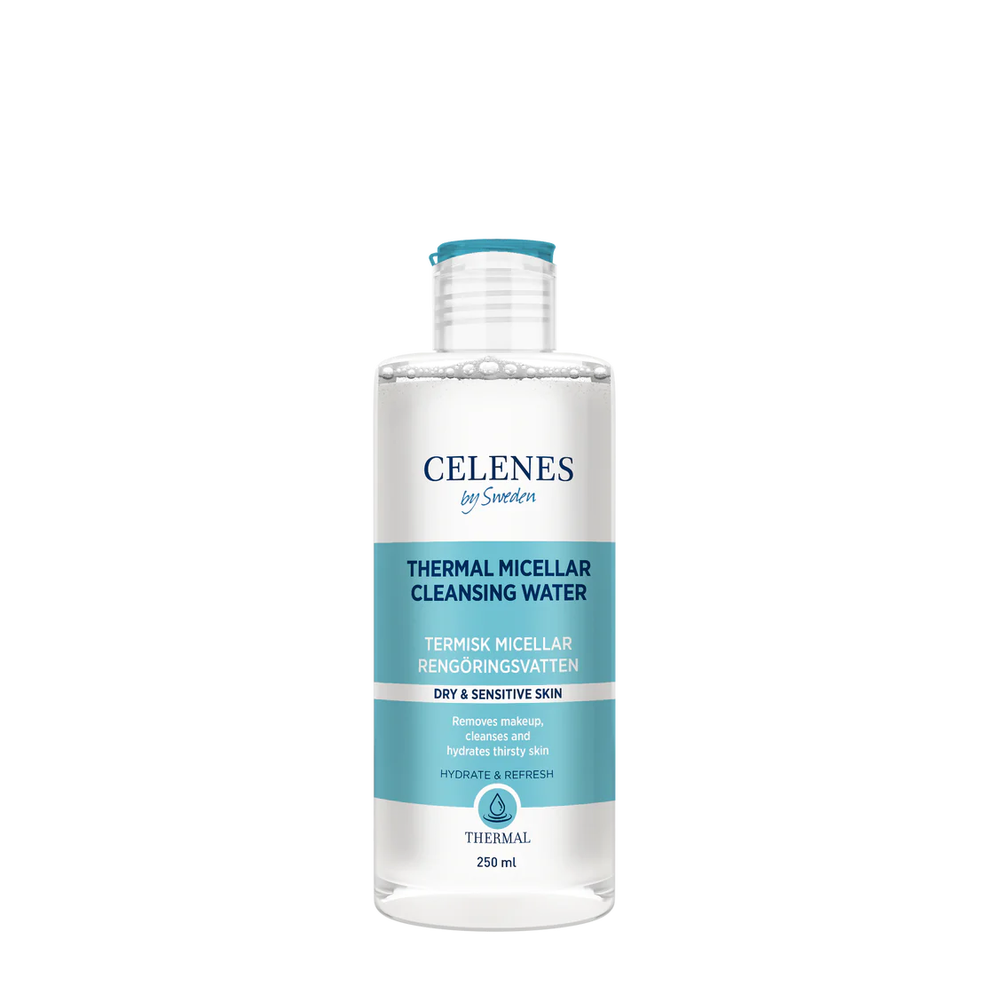 Celenes Thermal Micerllar Water (Dry &amp; Sensitive) 250ml ماء ميسيلار مزيل مكياج