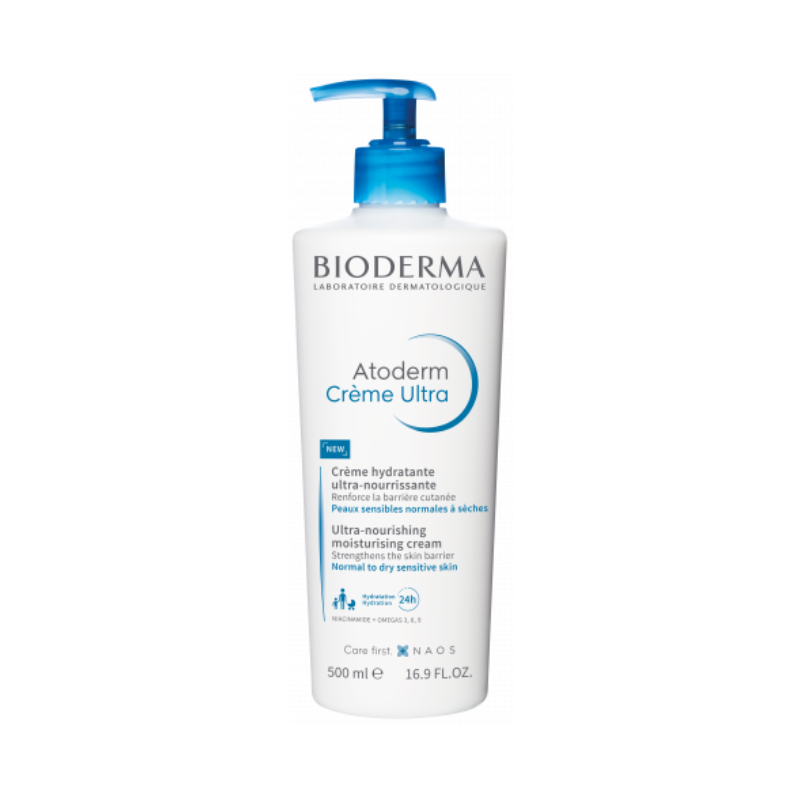 Bioderma Atoderm Ultra Nourishing Cream 500ml كريم مرطب للبشرة الجافة و الحساسة