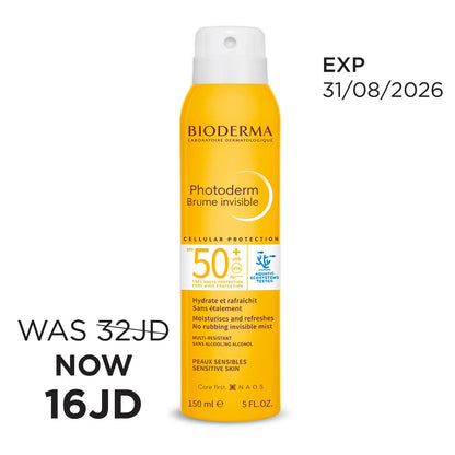 Bioderma Photoderm Brume Spf50+ Invisible Spray 150ml بخاخ واقي شمس