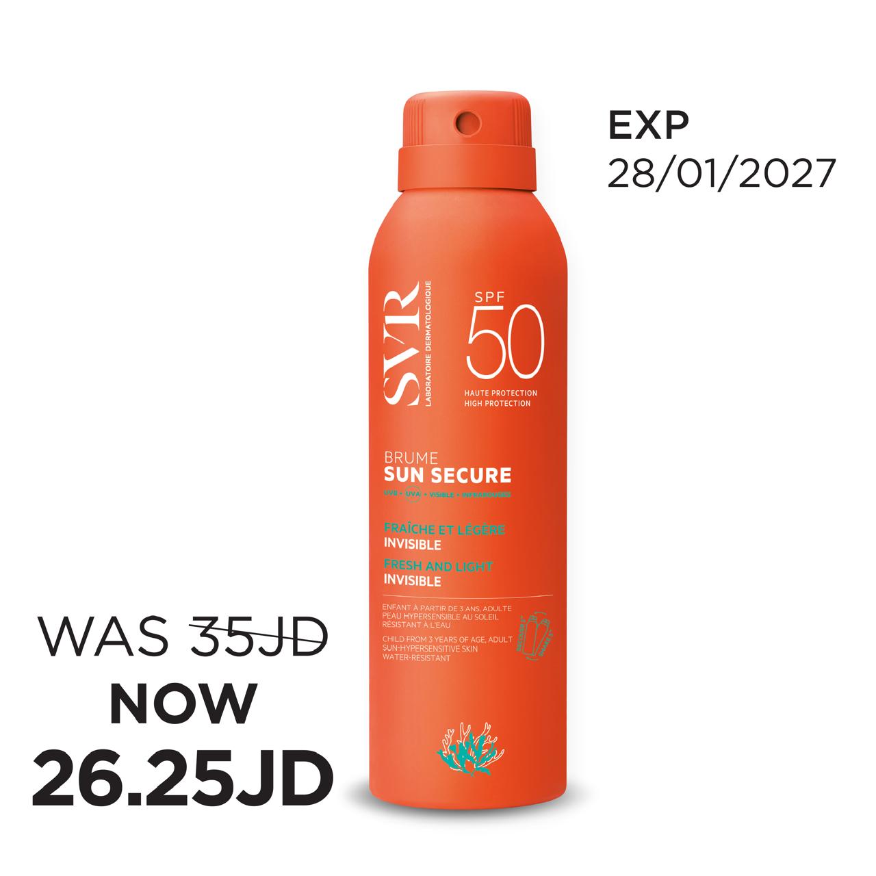SVR Sun Secure Brume Mist Spray 200ml بخاخ واقي للشمس